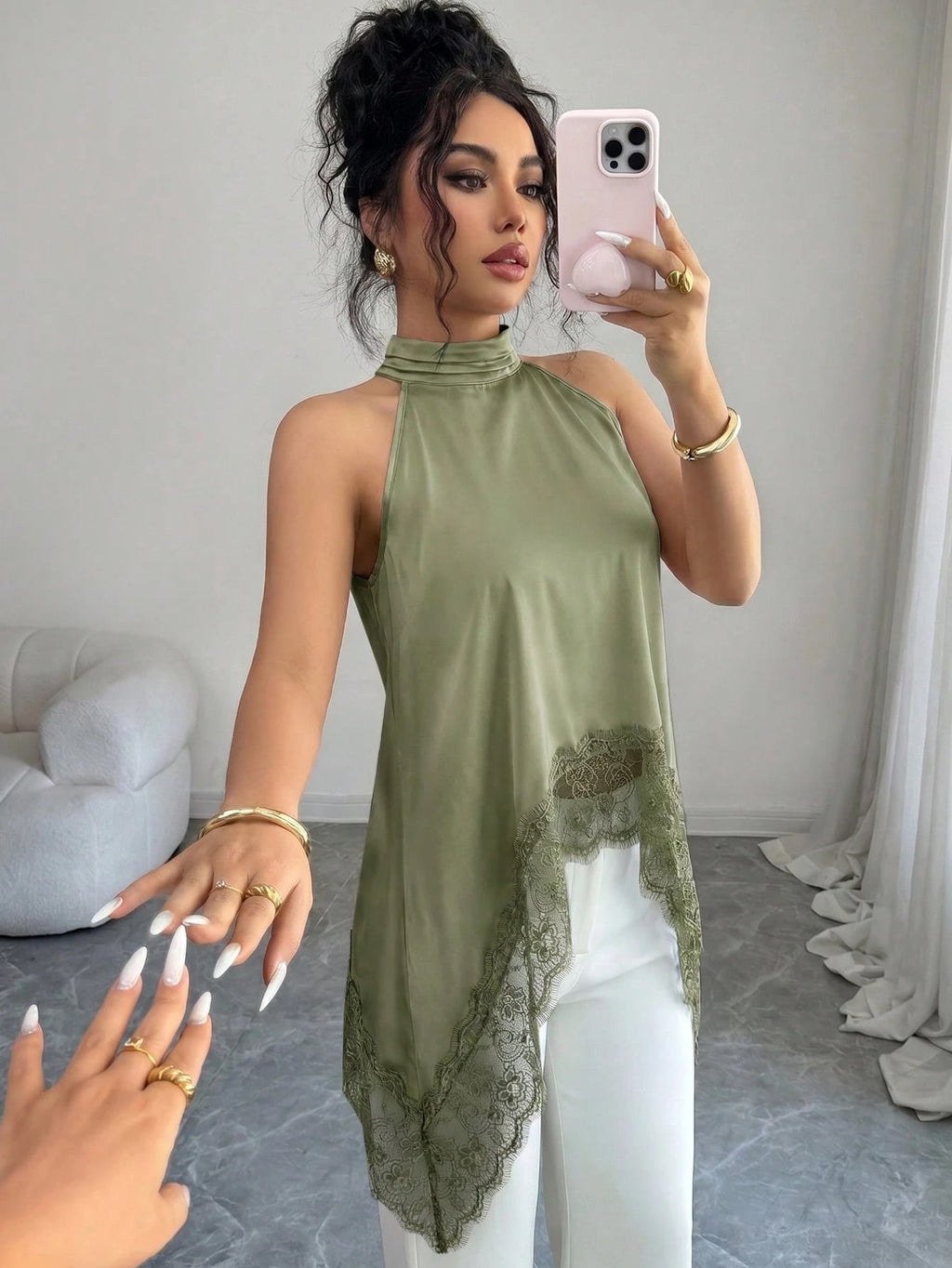 💚Yaşıl Qadın Bluzu