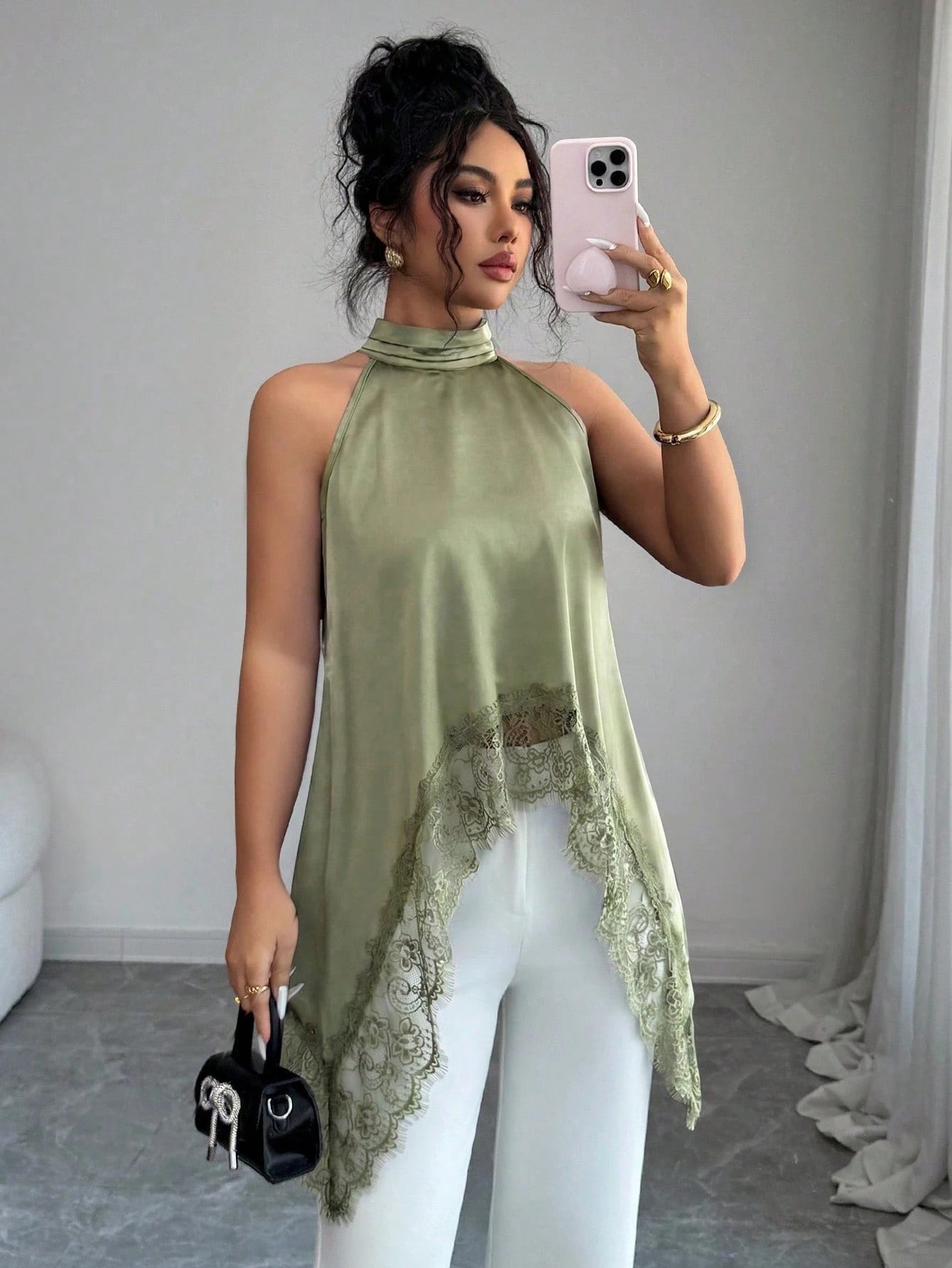 💚Yaşıl Qadın Bluzu